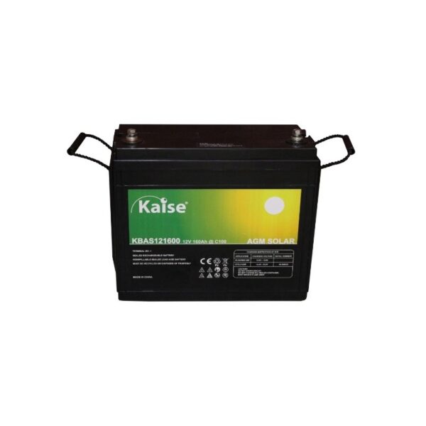 Batería monoblock - Kaise AGM solar 12V - 160Ah (C100)