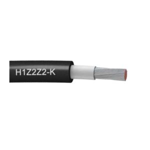 Cable eléctrico para instalaciones solares 1x4 negro