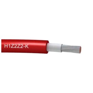 Cable eléctrico para instalaciones solares 1x6 rojo